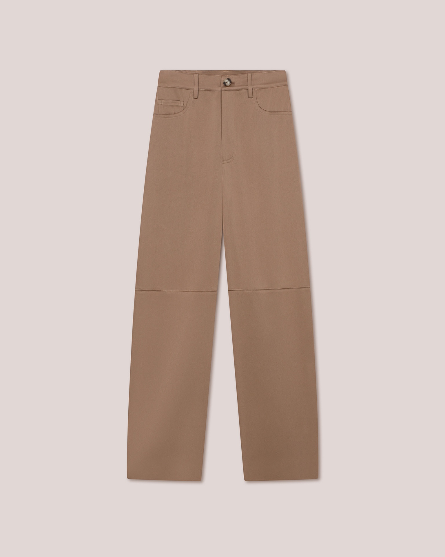 RADHA - Slip satin trousers - Sandstone - 1