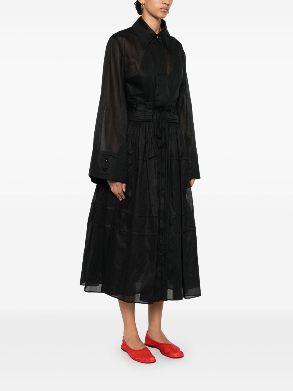 cotton midi dress - 3