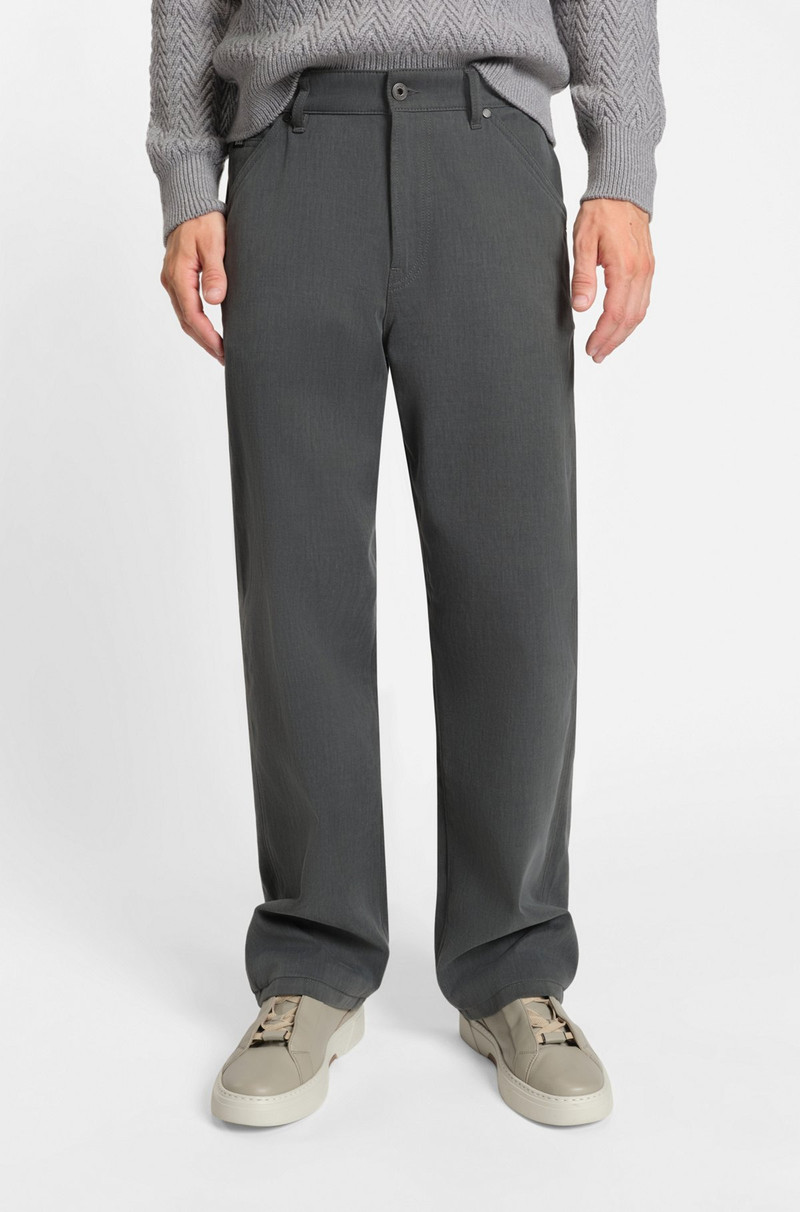 JEANS IN MELANGE COTTON DENIM 2