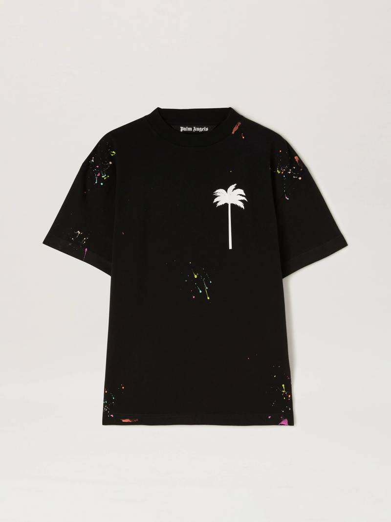PALM TREE PAINTED T-SHIRT - 1