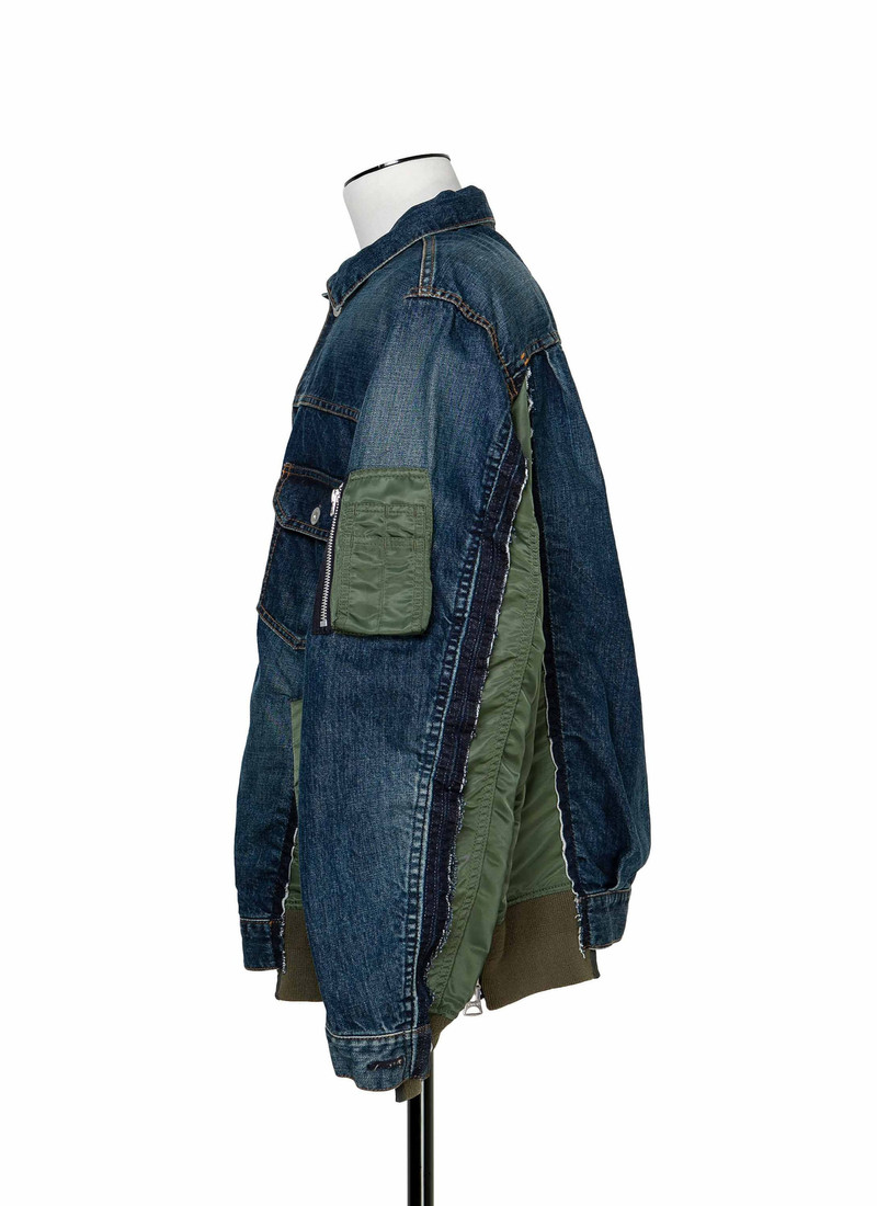 sacai Denim x Nylon Twill Jacket outlook