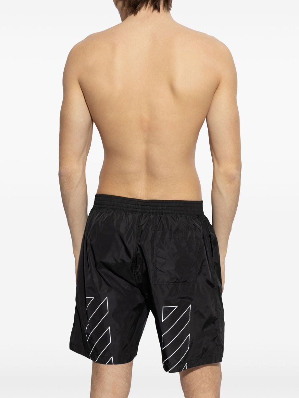 logo-print swim shorts - 4