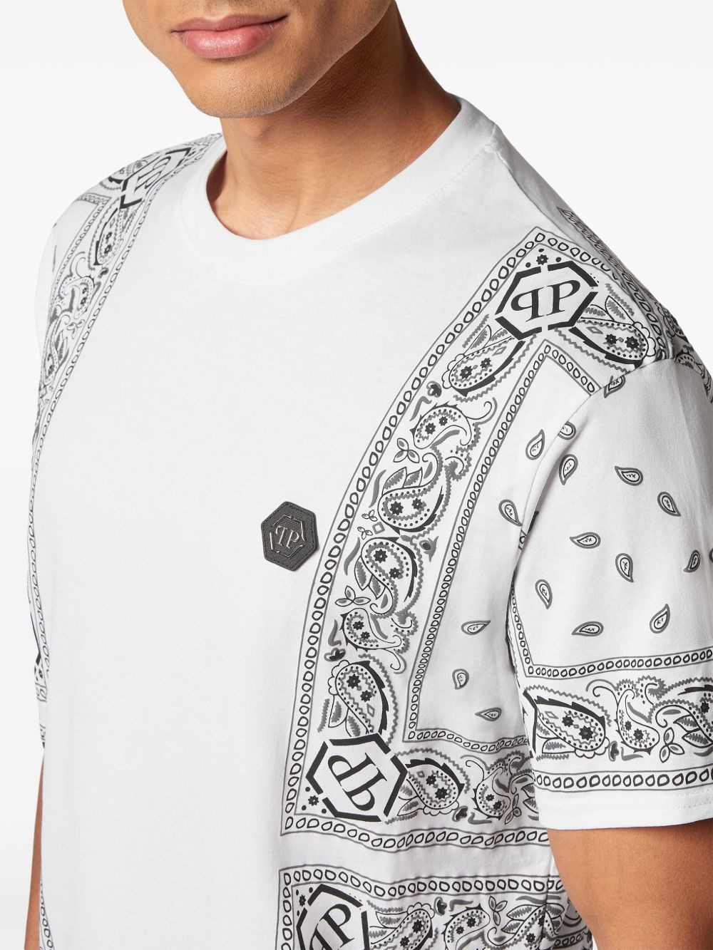 paisley-print T-shirt - 5