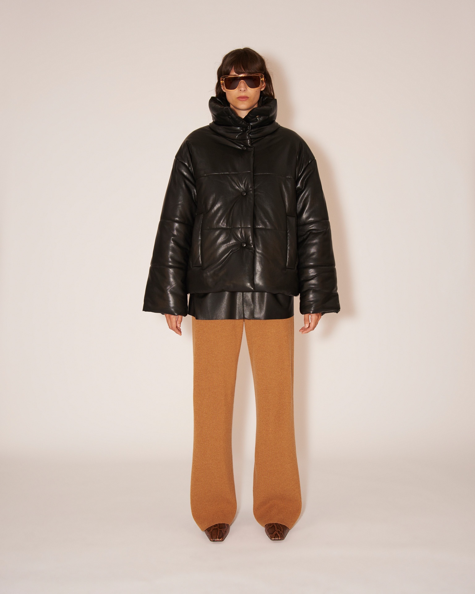 HIDE - OKOBOR™ alt-leather puffer jacket - Black - 4