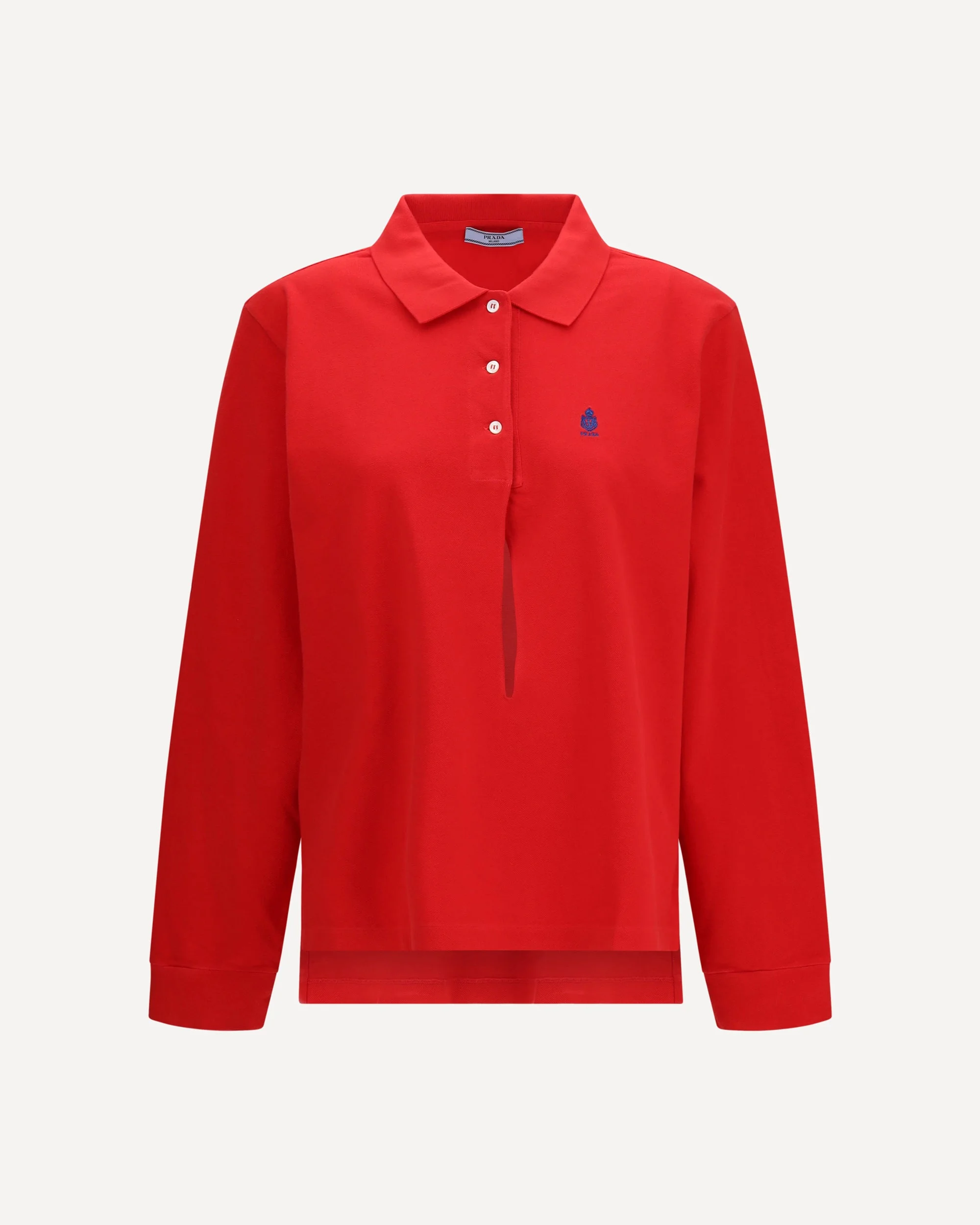 Long-sleeve cotton piqué Polo - 1