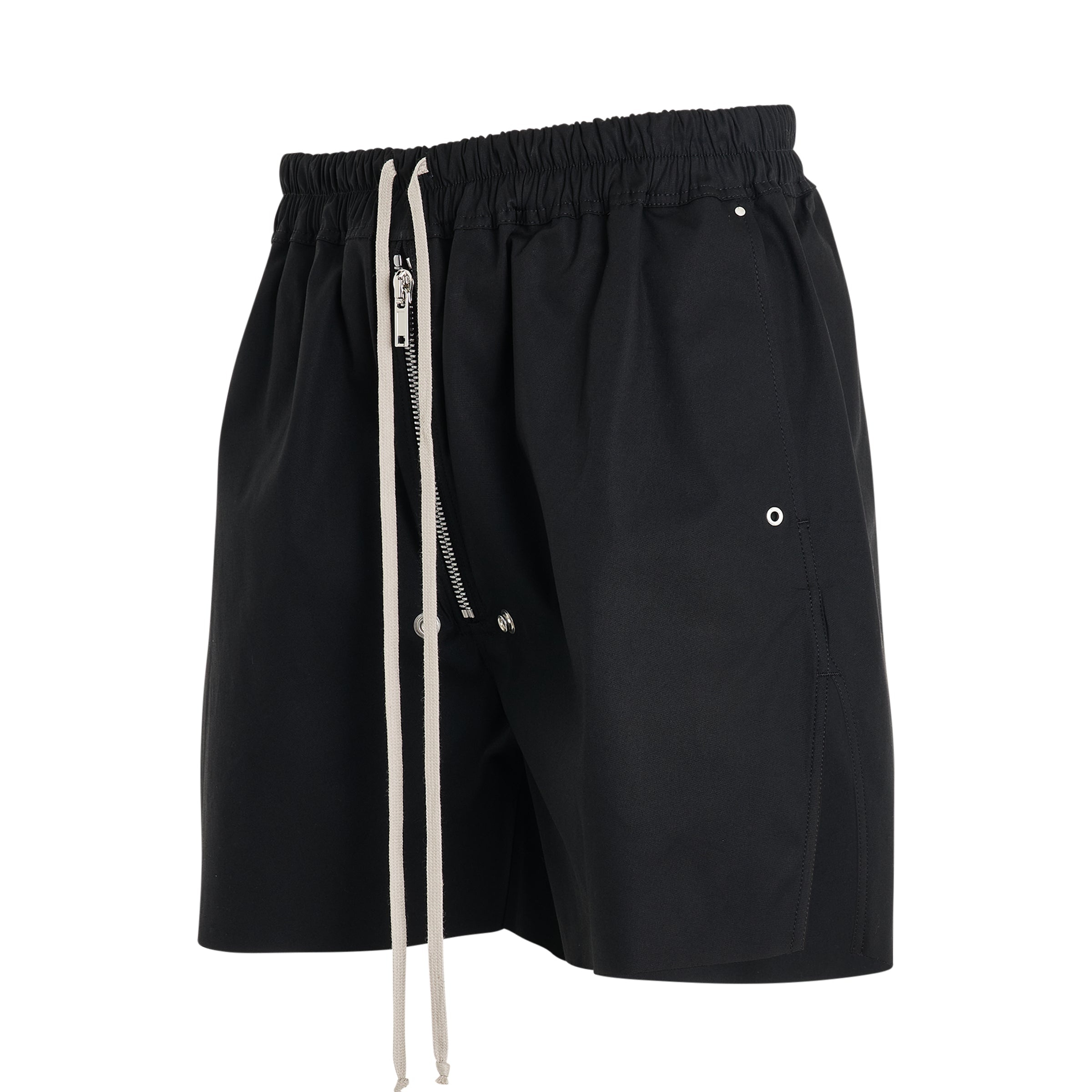 Heavy Cotton Boxers Shorts in Black - 2