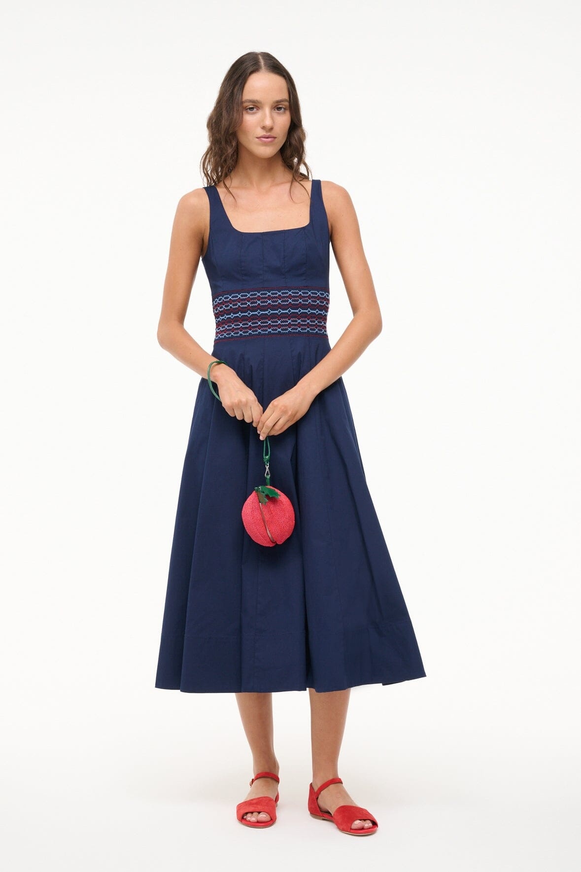STAUD RIG DRESS NAVY - 1