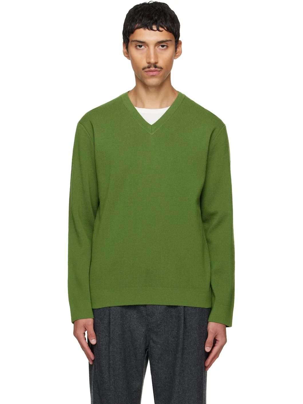 Green Wool Sweater - 1