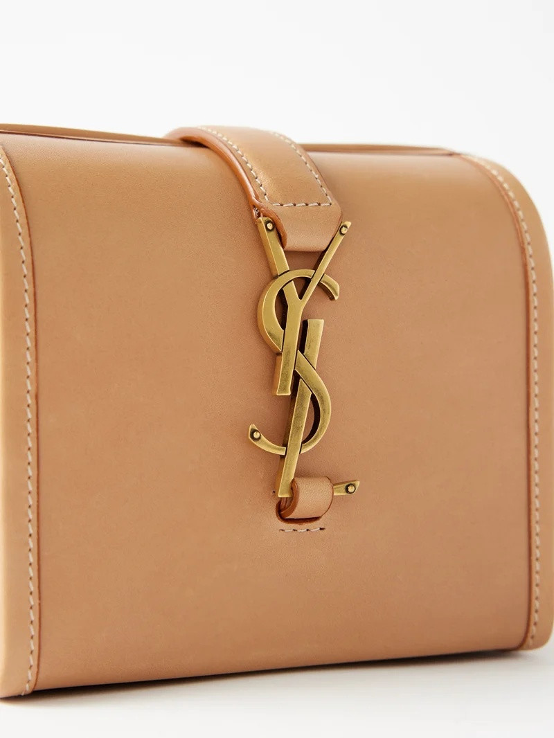 Mini leather box cross-body bag 5