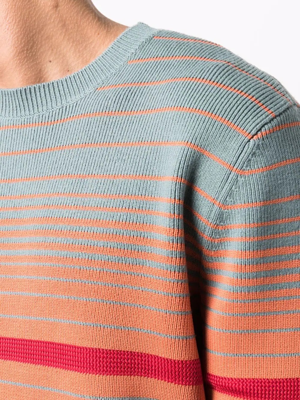 knitted striped jumper - 5