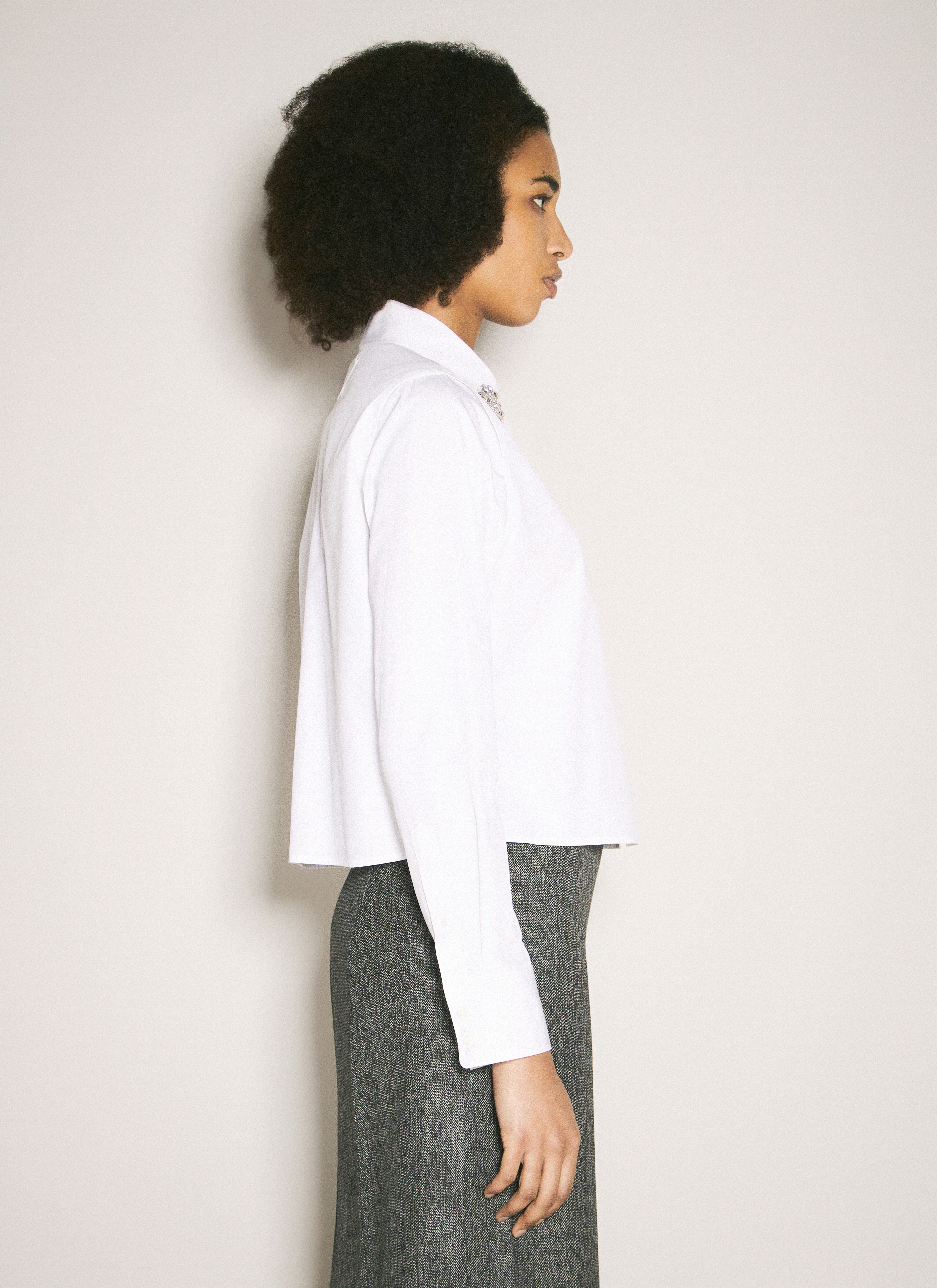 Embroidered Poplin Shirt - 4
