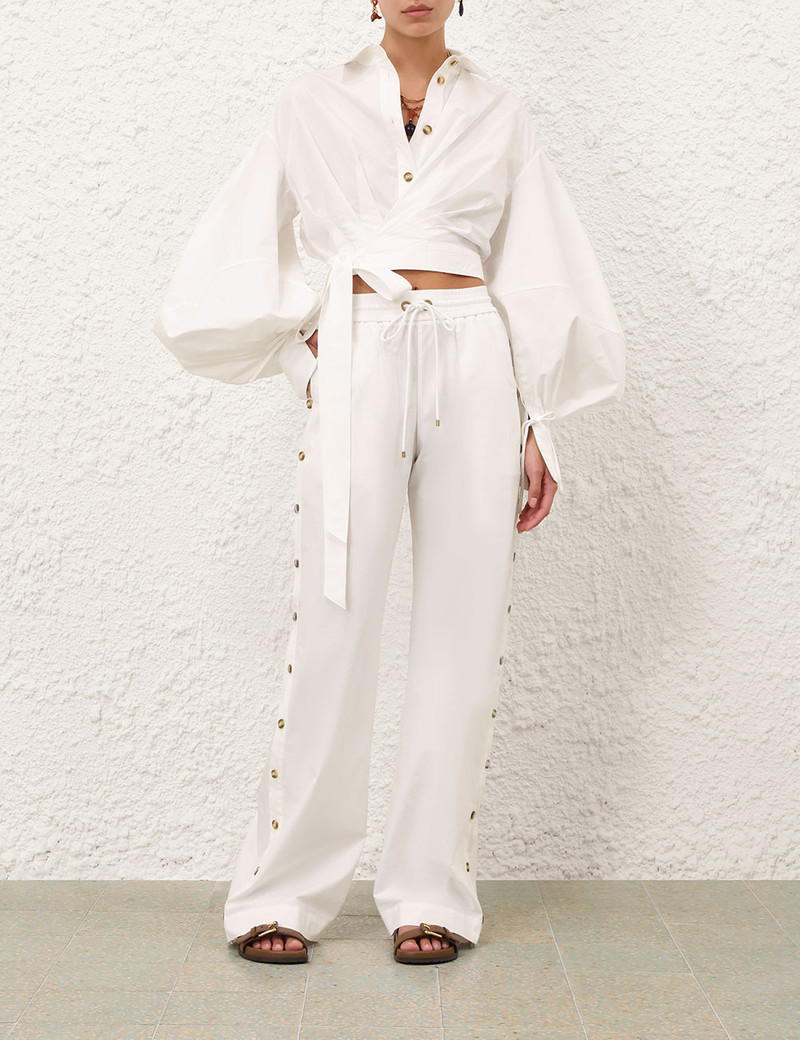 Zimmermann REBELLION POPLIN BUTTON PANT outlook