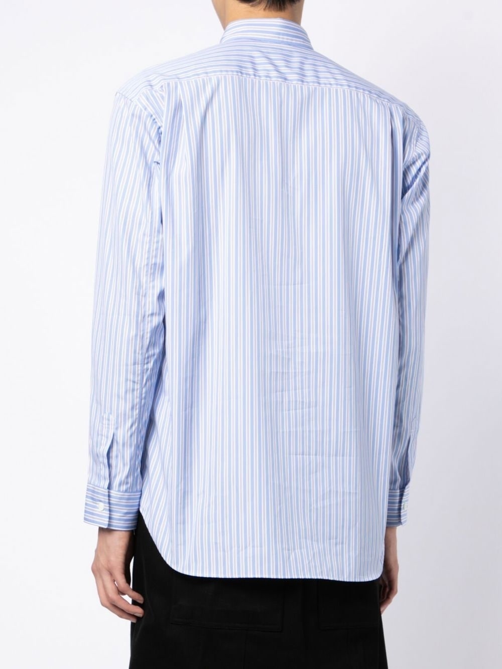 striped button-up shirt - 4