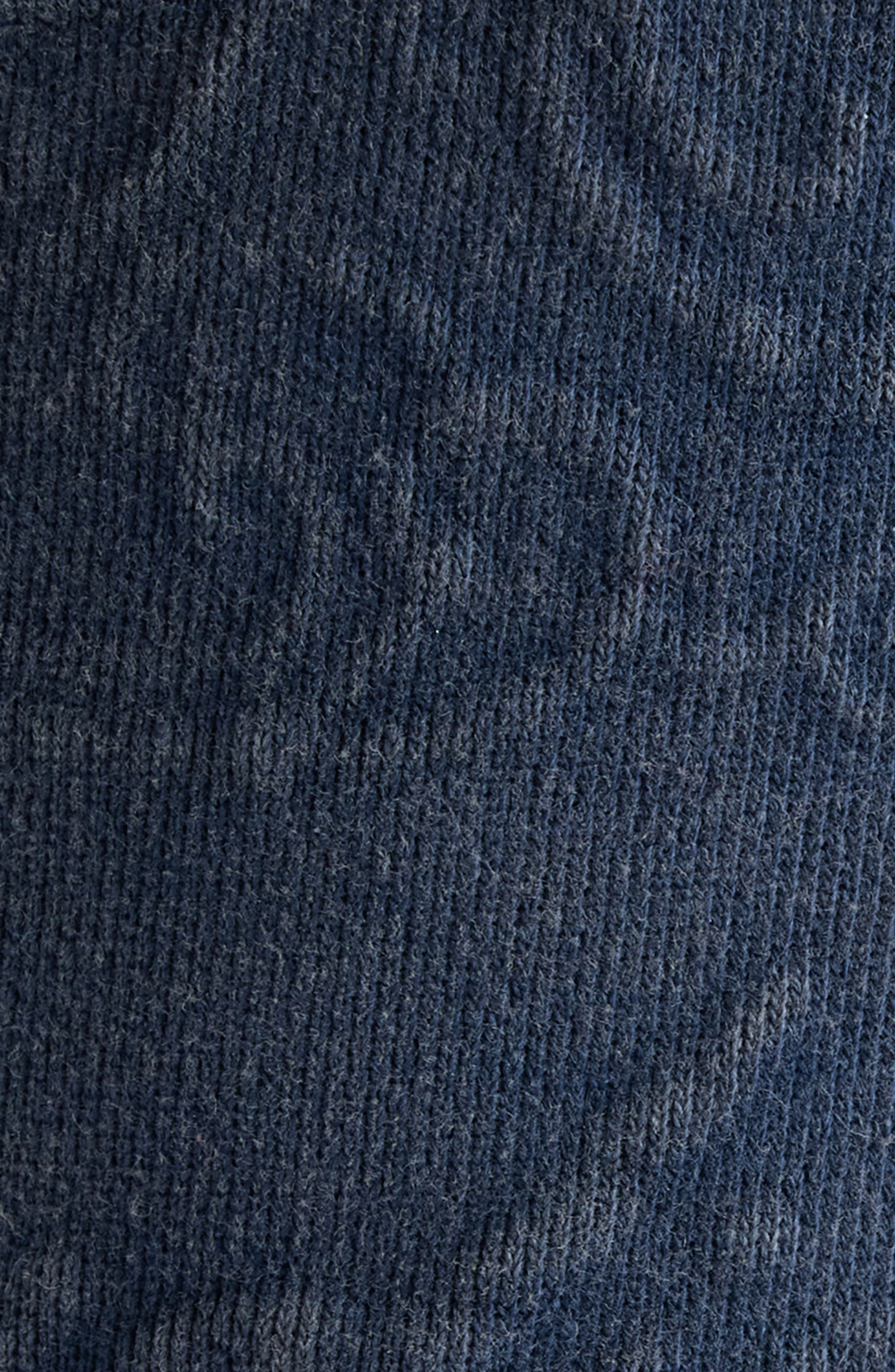 Acne Studios Felly Logo Embossed Zip Hoodie in Navy Blue at Nordstrom - 6