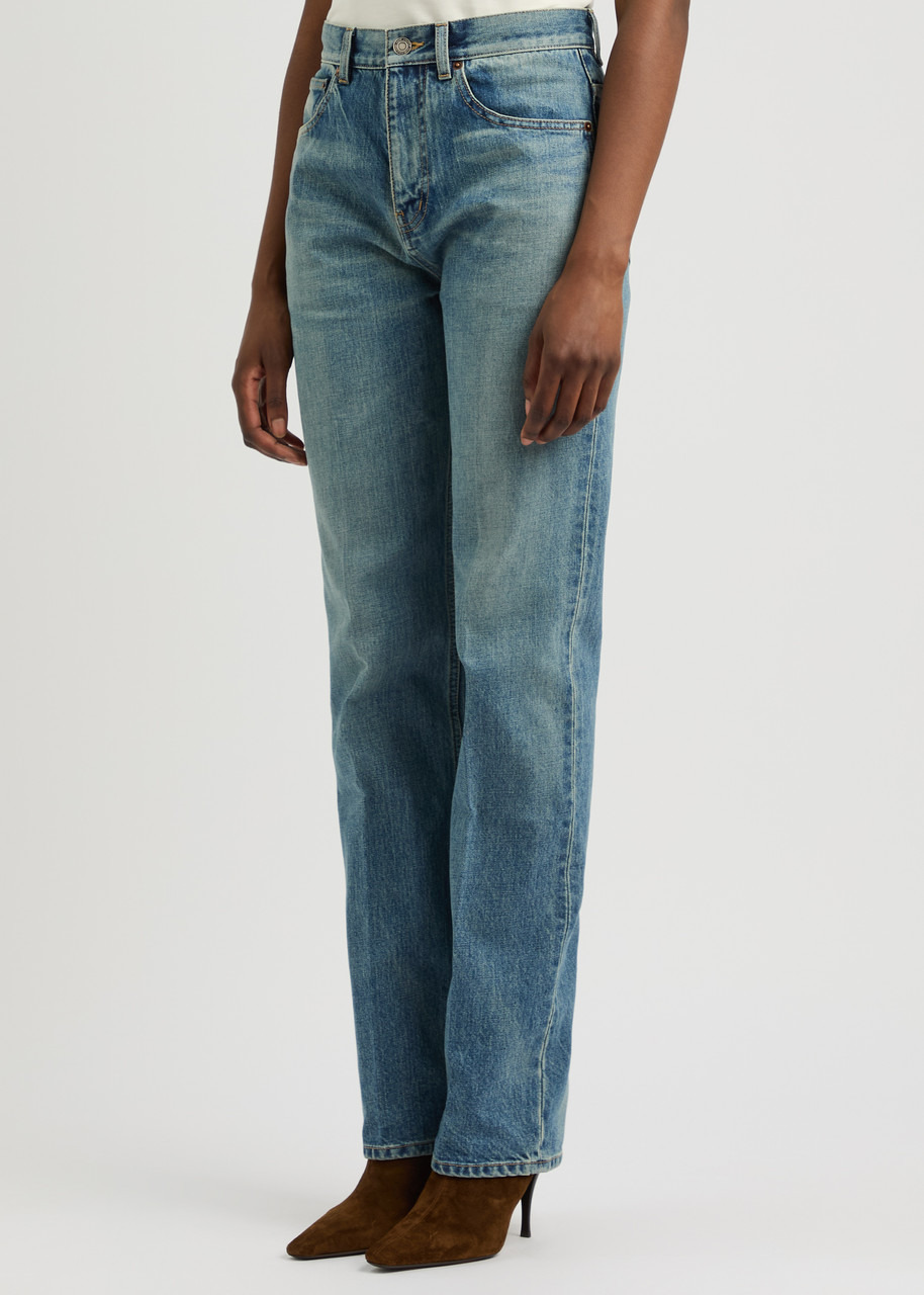 Saint Laurent Faded Straight-leg Jeans - 2