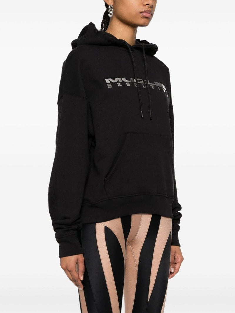 logo-lettering jersey hoodie 3