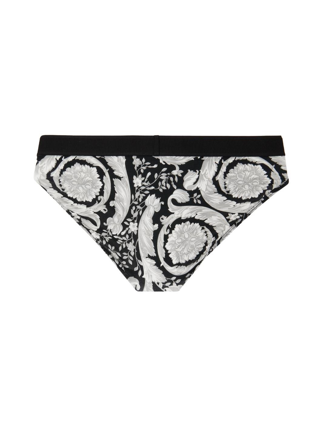 Gray & Black Low-Rise Briefs - 2