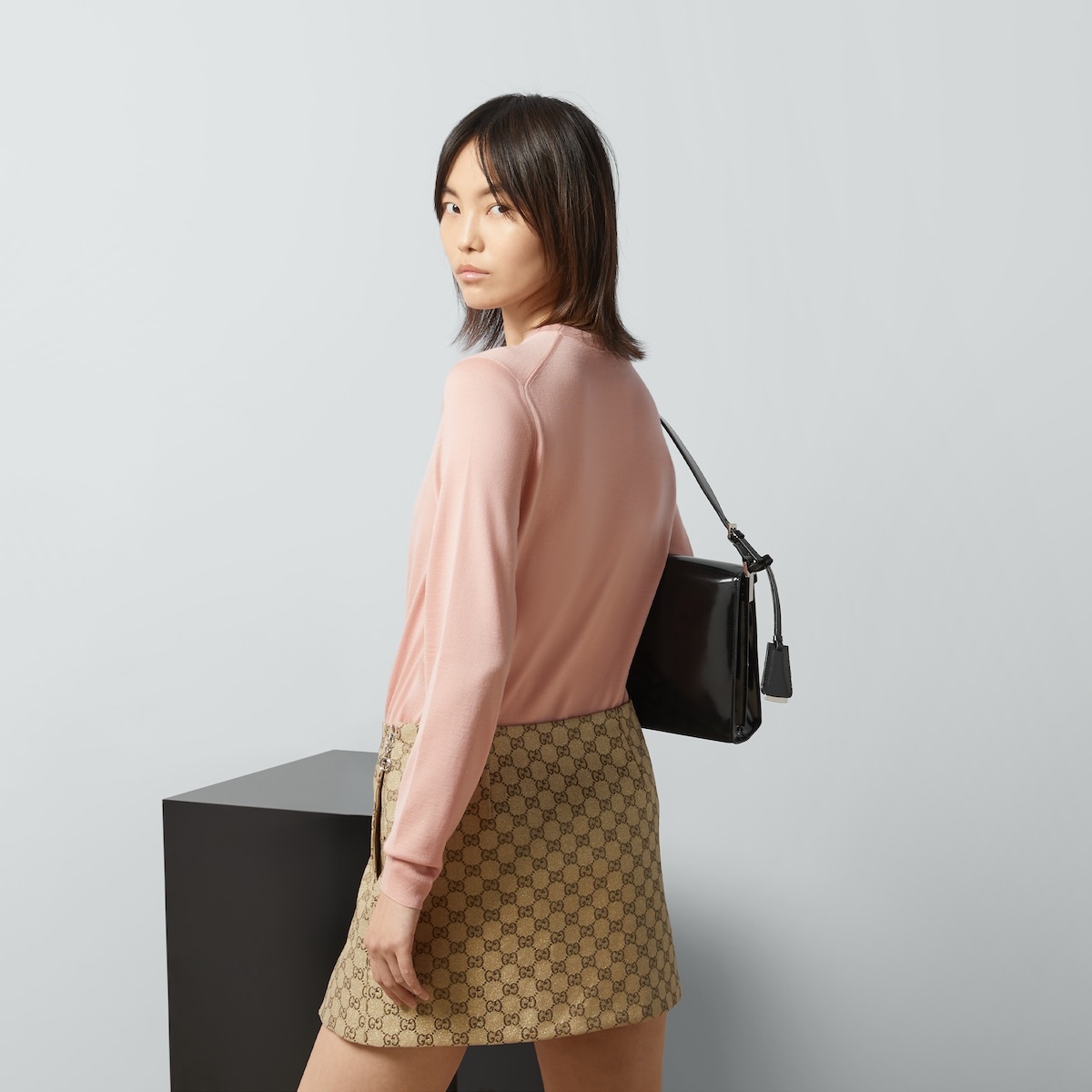 Wool sweater with Interlocking G - 6