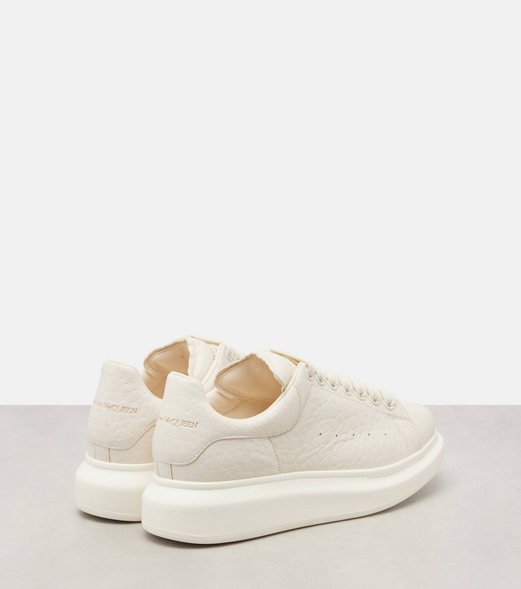 Oversized leather sneakers - 2