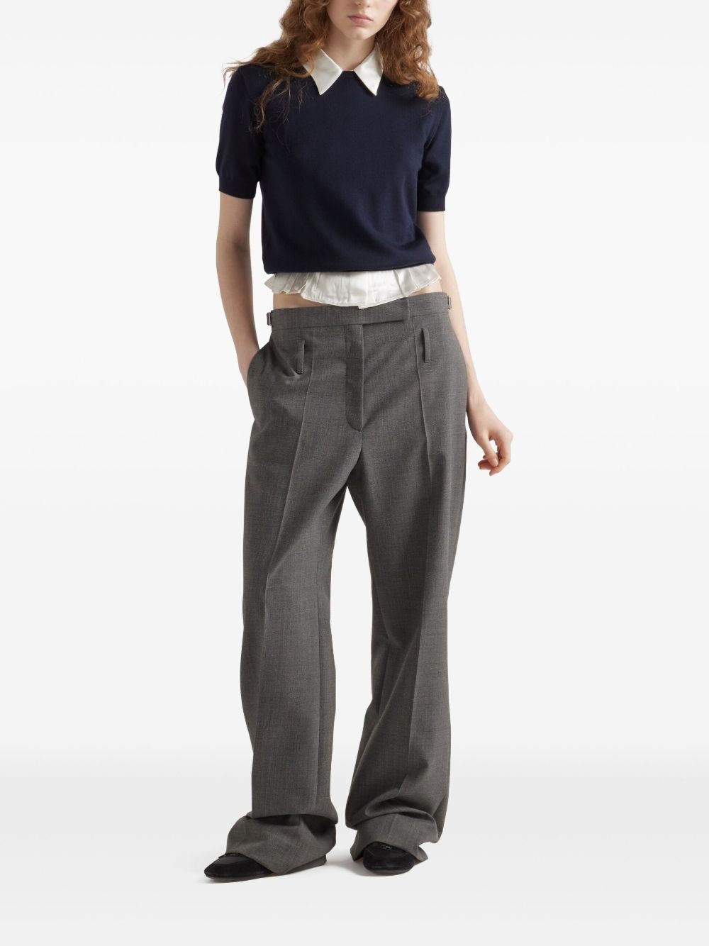 wool knitted top - 2