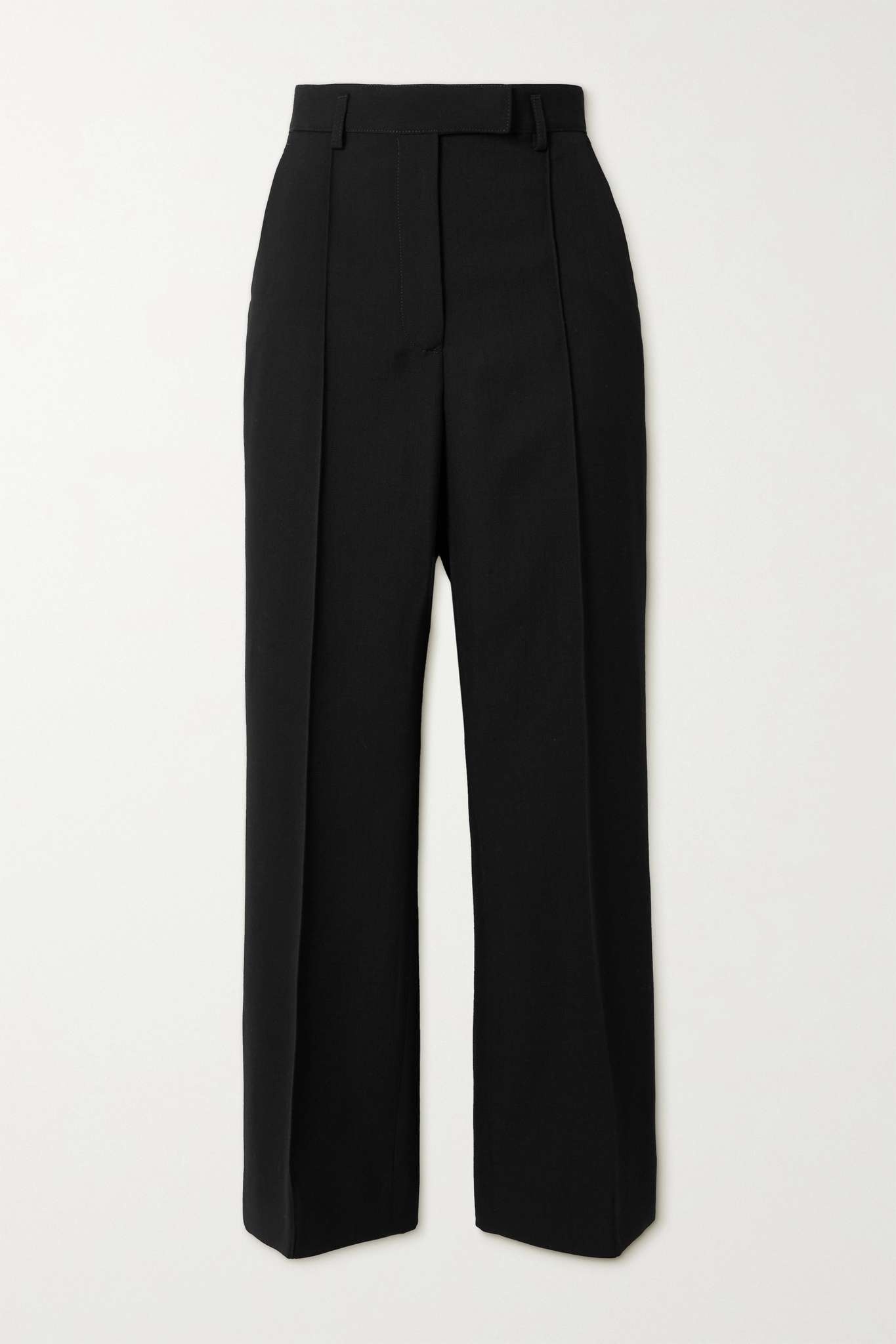 Cropped grain de poudre flared pants - 1