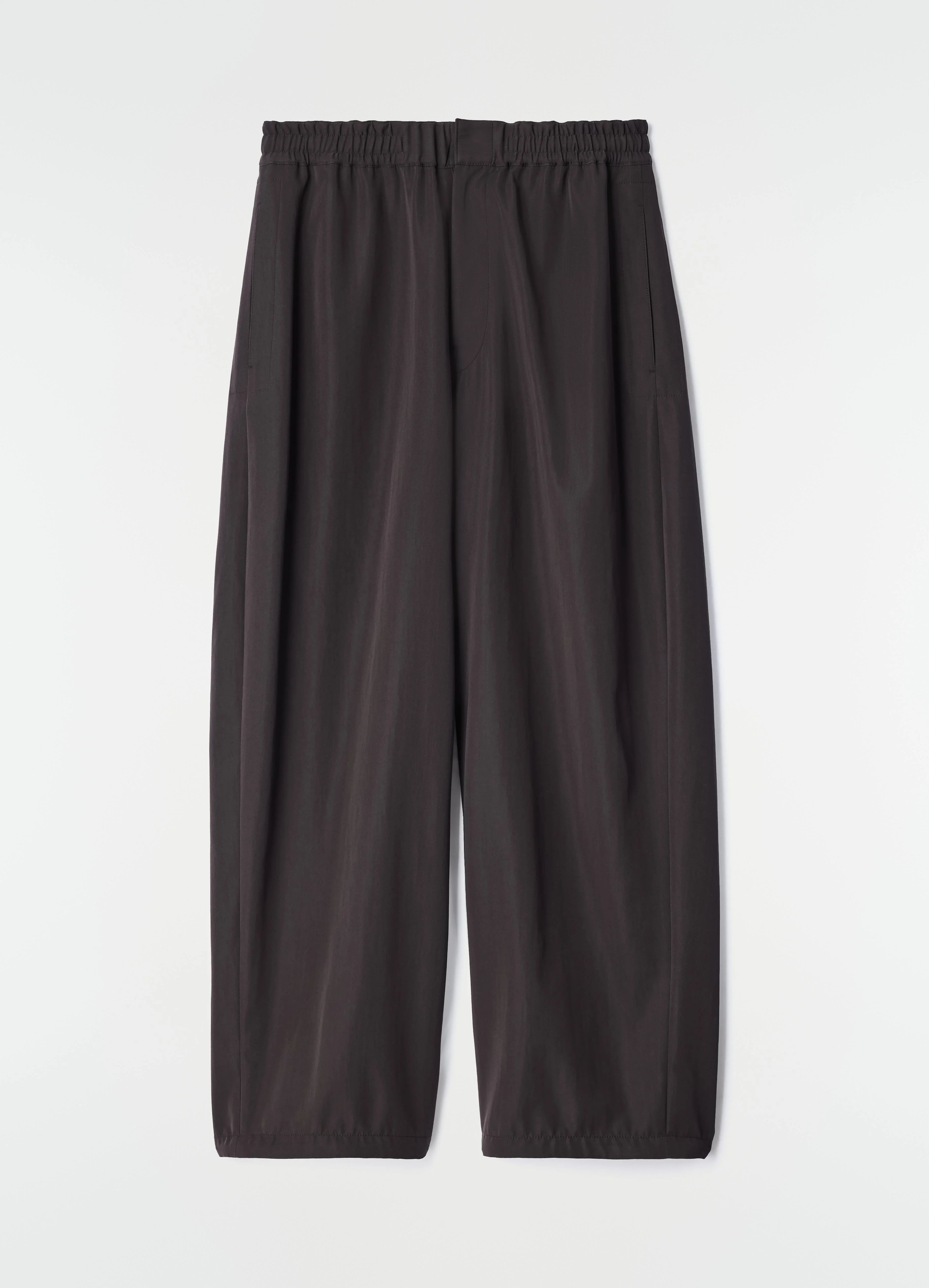 JOGGER PANTS IN WOOL GABARDINE - 1