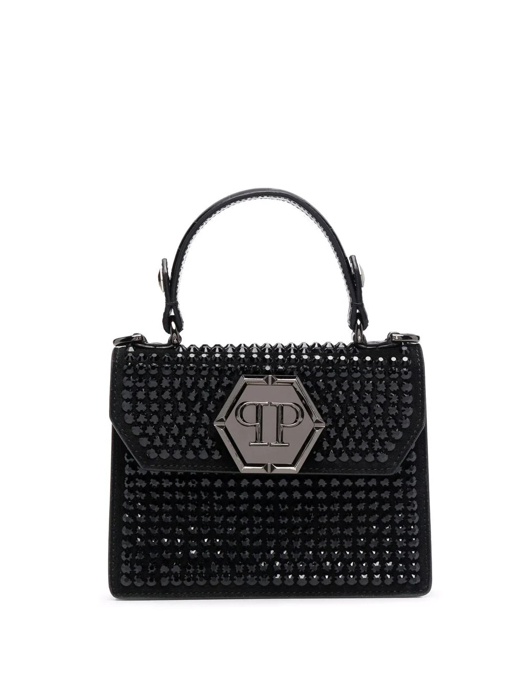 studded leather tote - 1