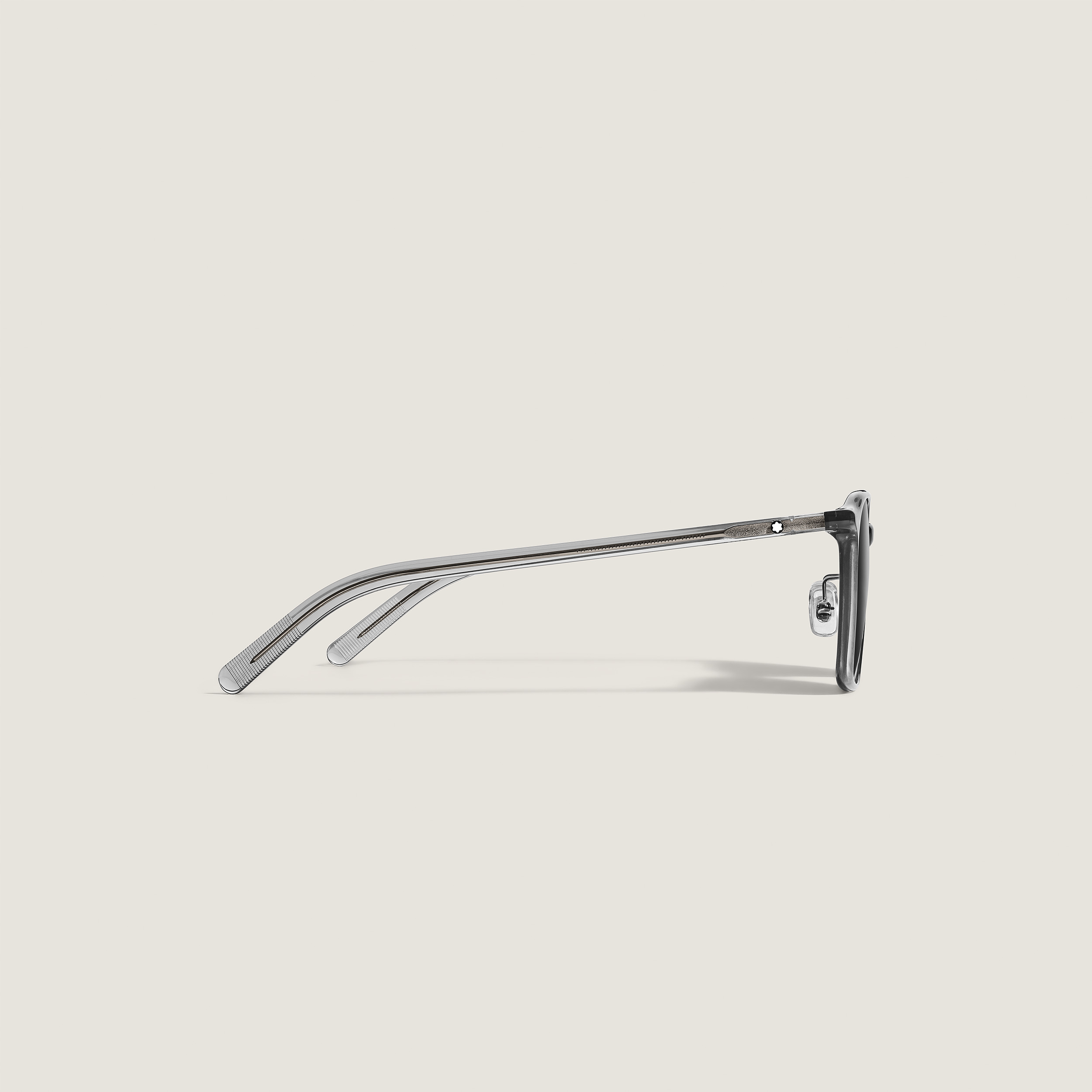 OVAL ACETATE GREY FRAME SUNGLASSES - 2