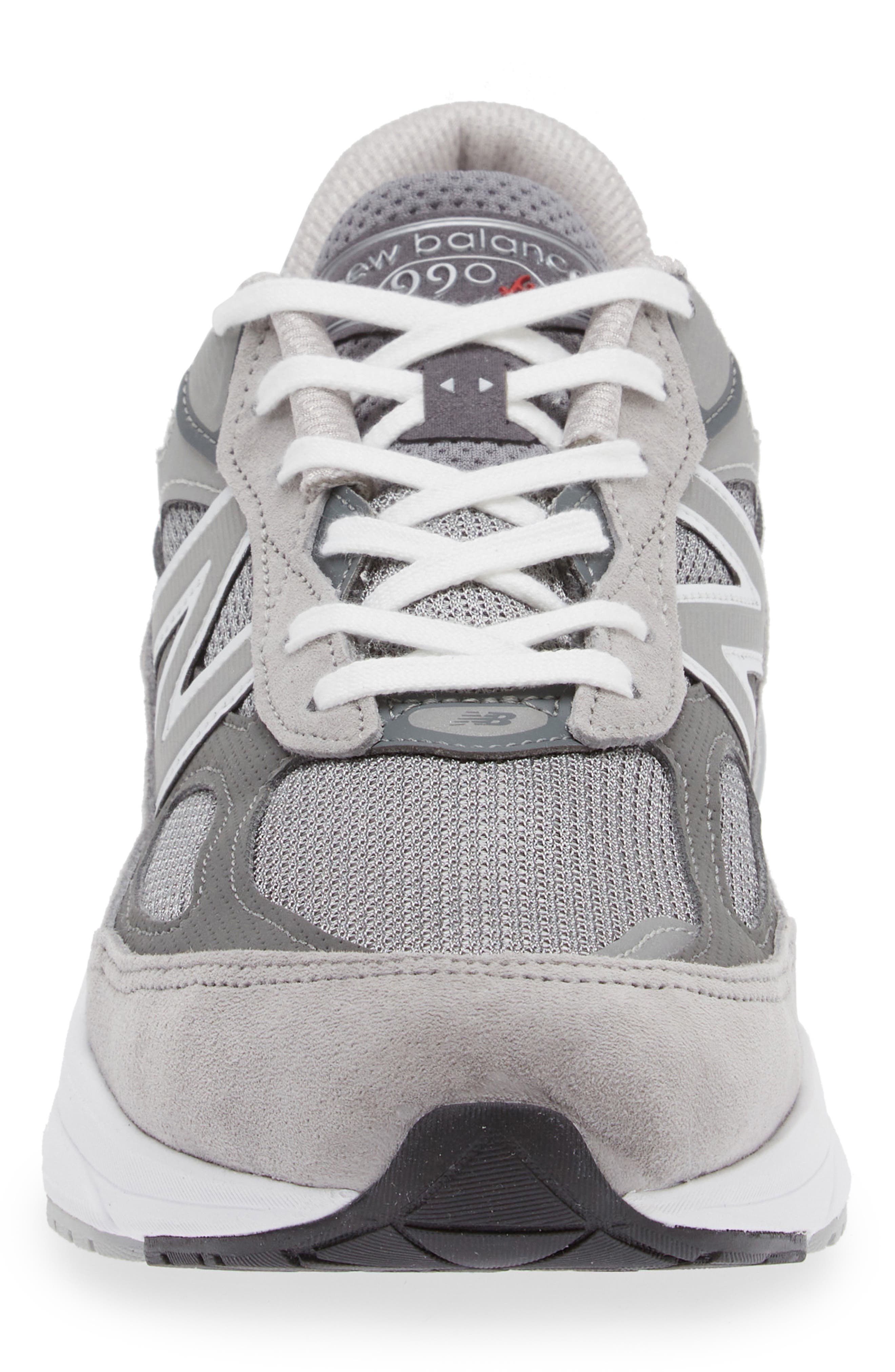 New Balance 990V6 Core Running Shoe in Grey/Grey at Nordstrom - 4