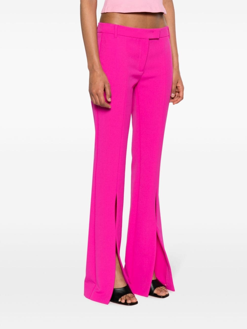 low-rise flared trousers - 3