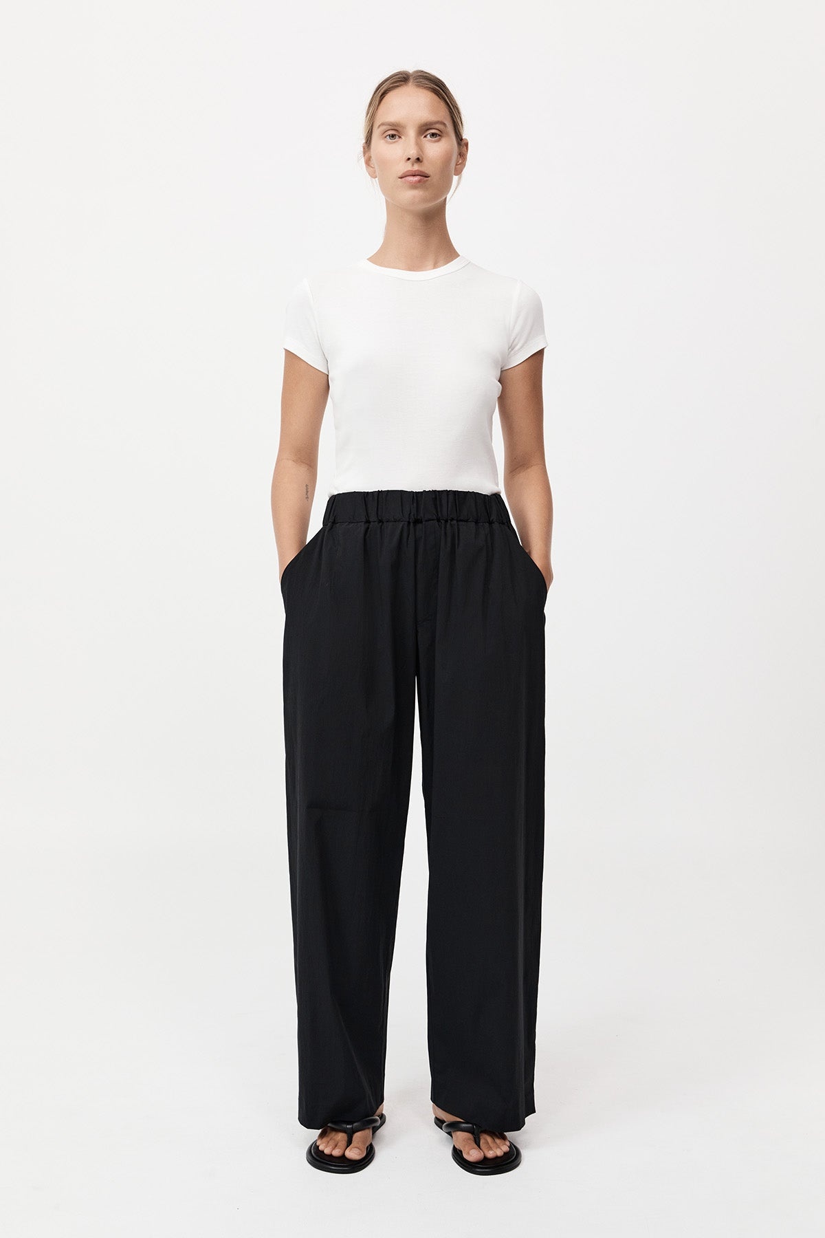 Relaxed Pants - Black - 5