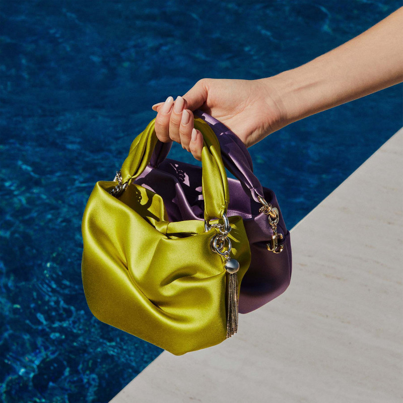 Bonny
Lime Satin Bag with Twisted Handle 8