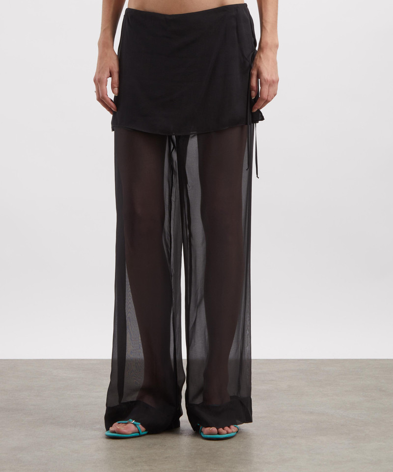 paloma wool Low Archive Silk Black Trousers outlook