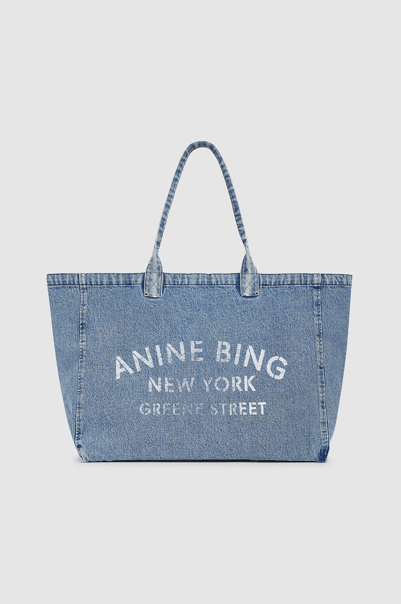 Leo Denim Tote - Shadow Blue 1