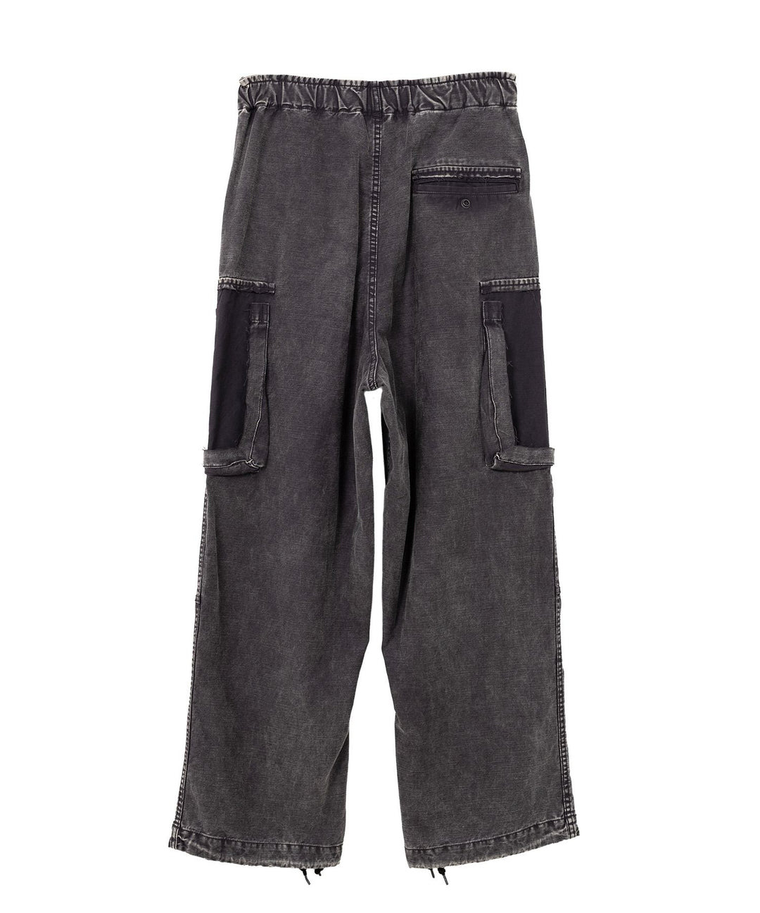 Cotton Satin Cargo Trousers - 2