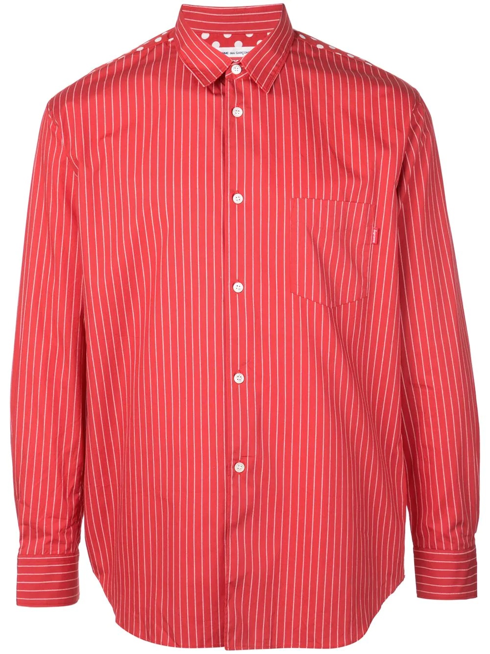 x CDG striped shirt - 1