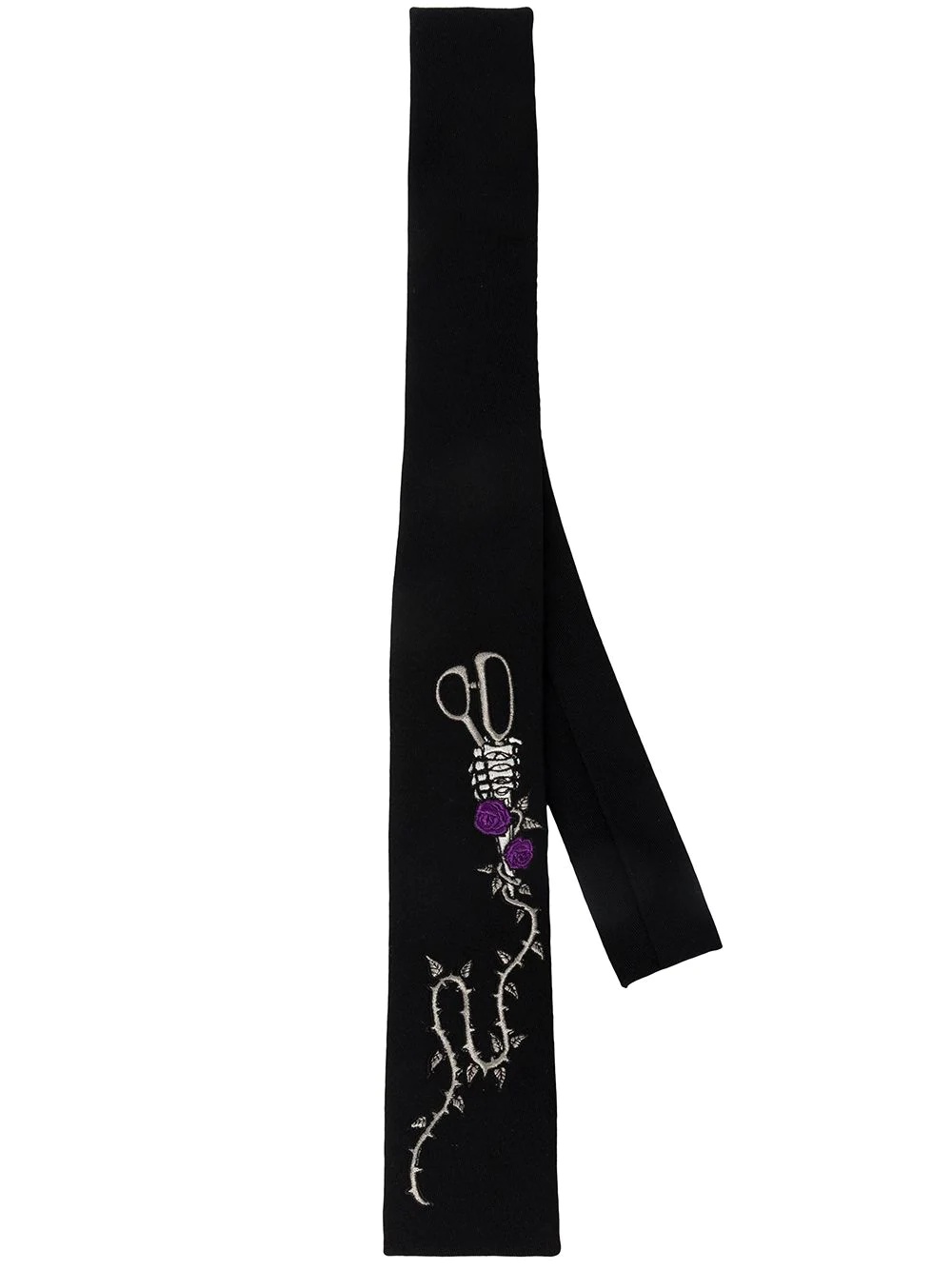 embroidered-scissors tie - 1