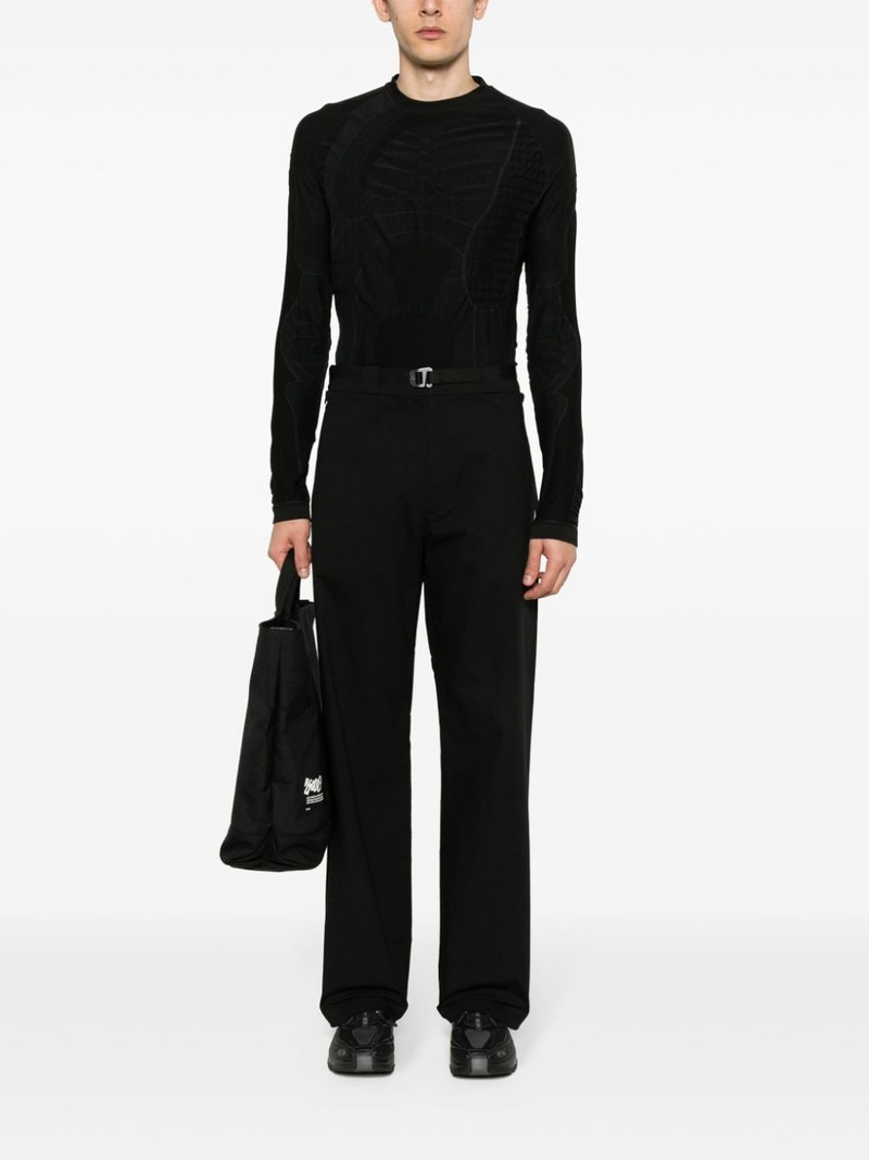 ROA embroidered-logo straight-leg trousers outlook