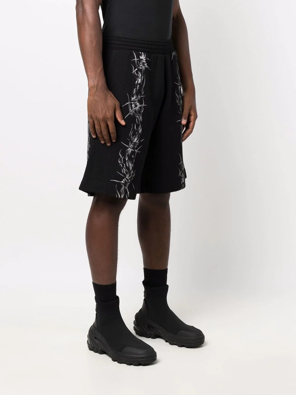 barbed wire-print shorts - 5
