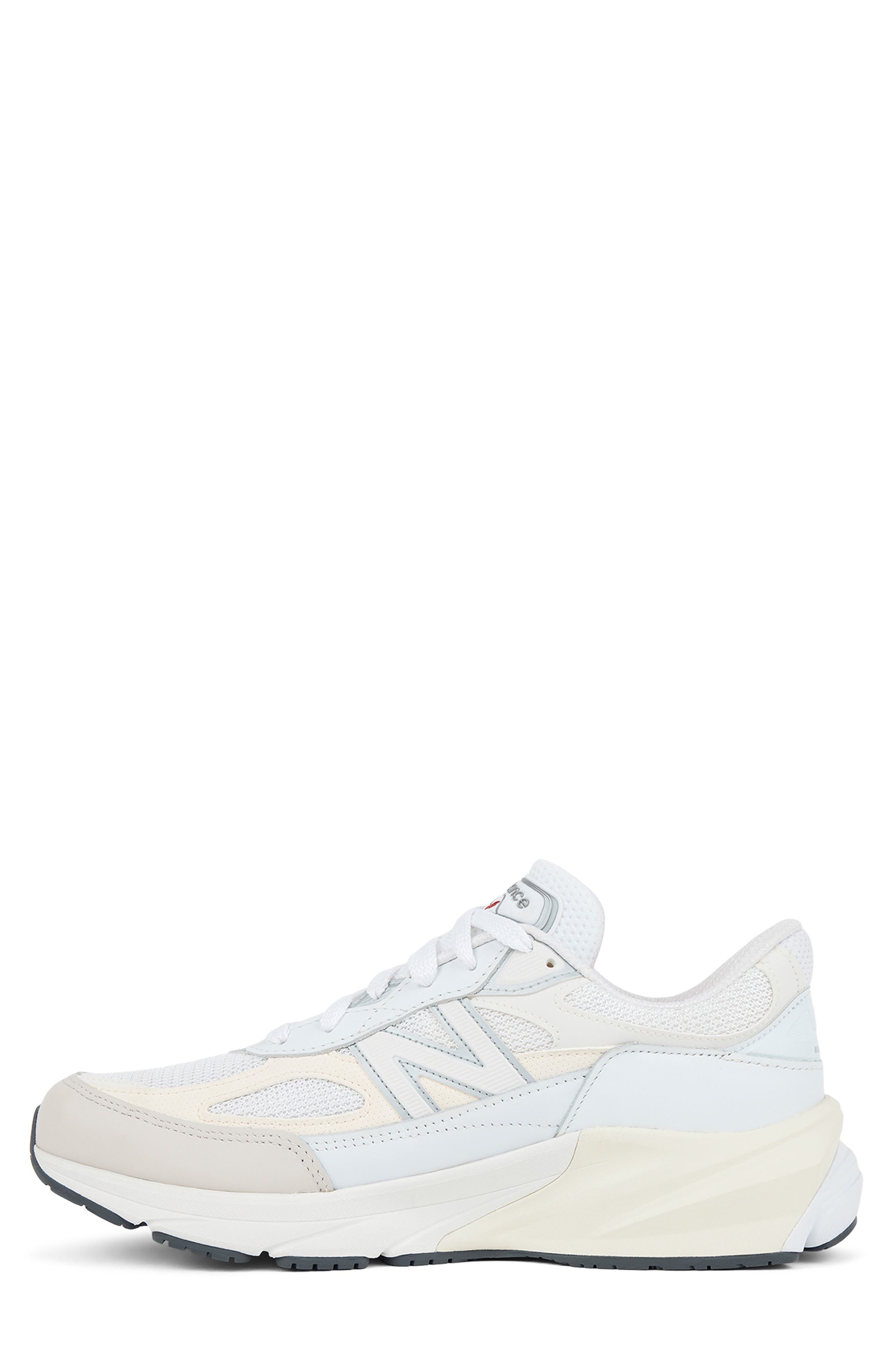 New Balance Gender Inclusive Made in USA 990 v6 Sneaker in White/Sea Salt at Nordstrom - 2