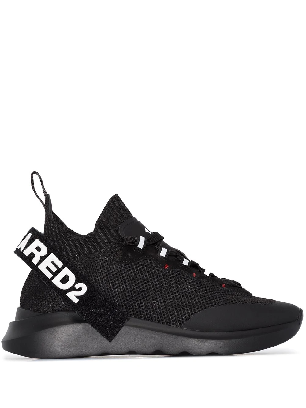 logo strap high-top sneakers - 1