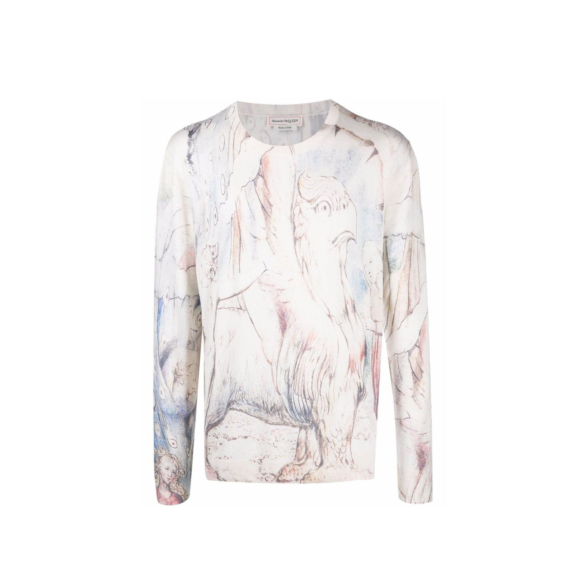 Alexander Mcqueen William Blake Dante Print Pullover Men - 4