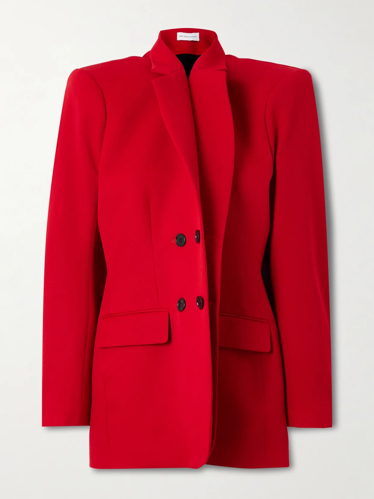 Double-breasted Wool-twill Blazer - 1