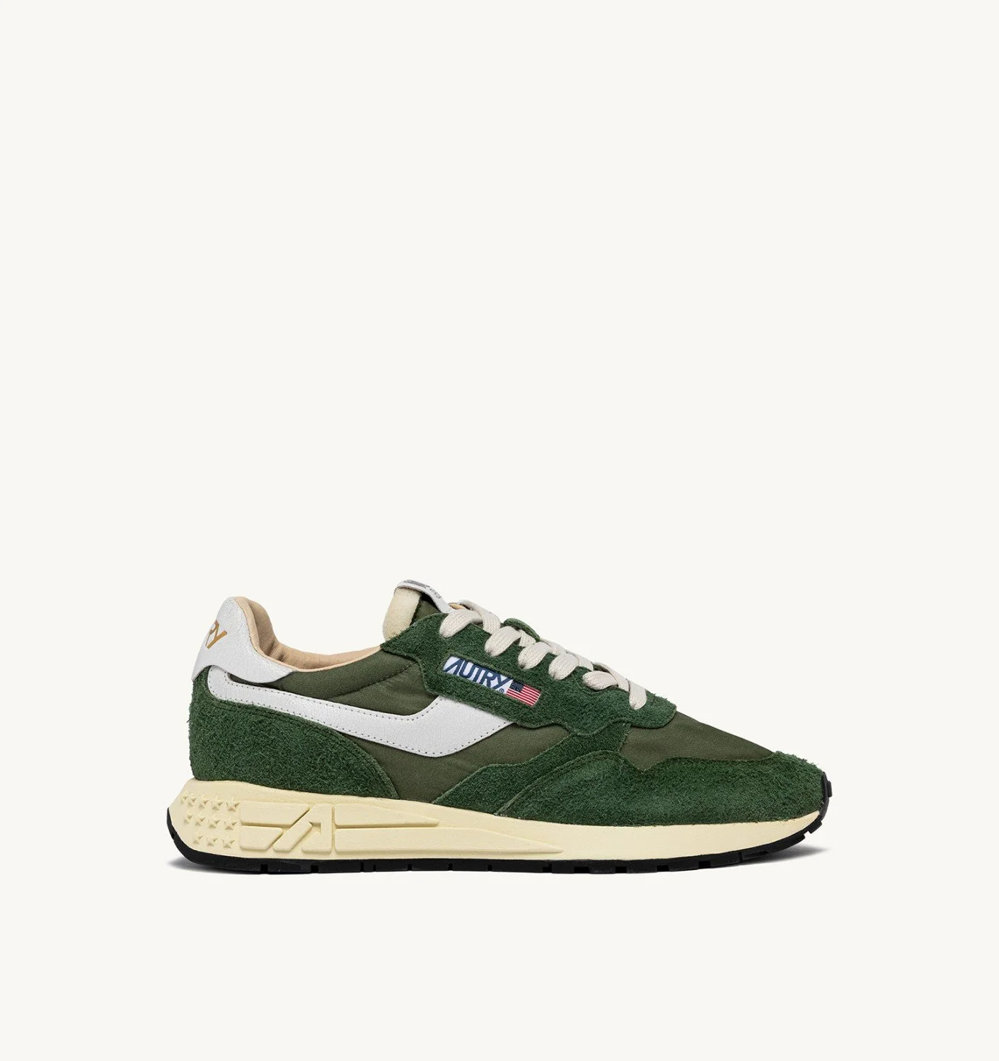 REELWIND LOW SNEAKERS IN MILITARY NYLON AND SUEDE - 1