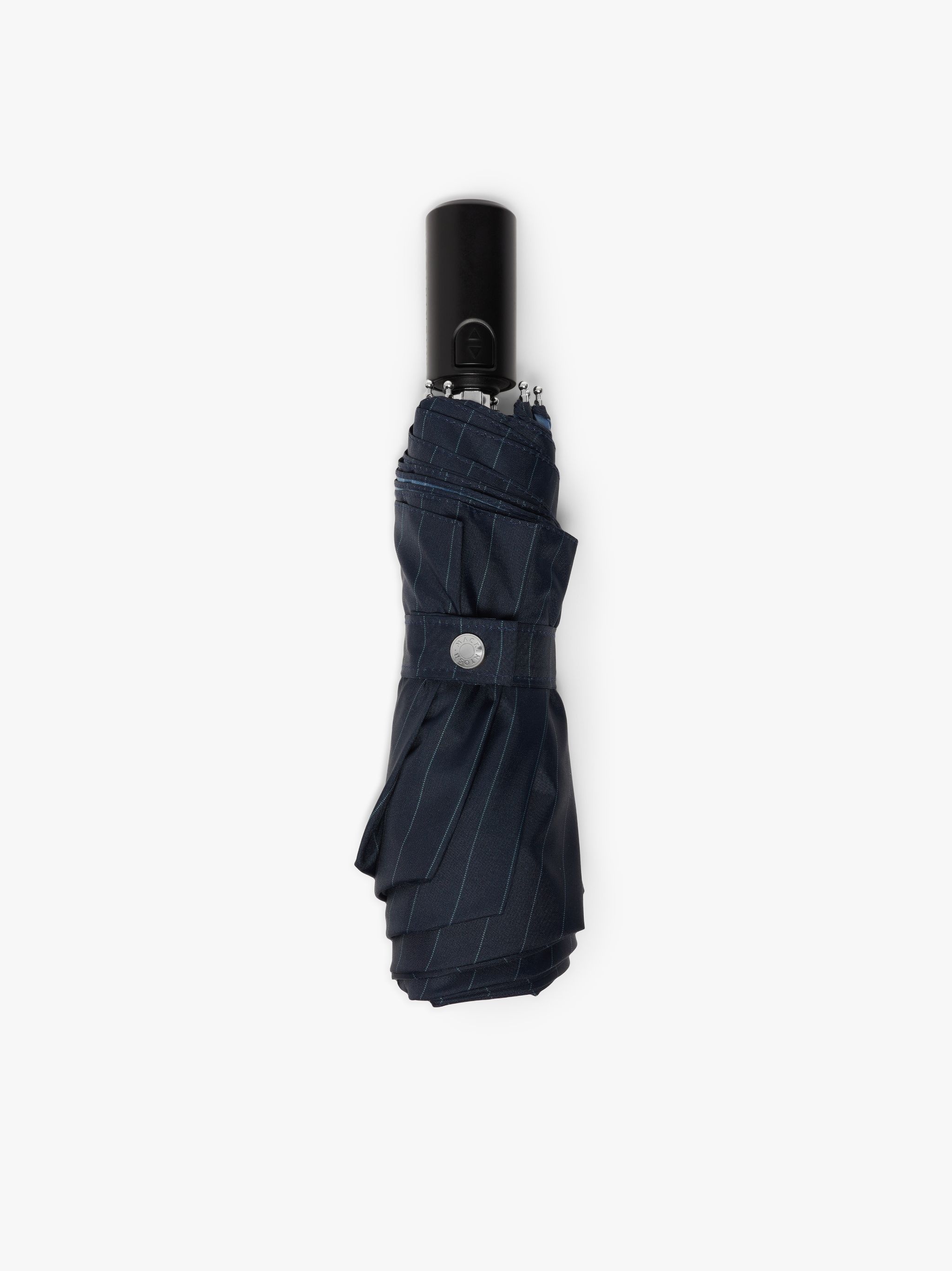 AYR NAVY PINSTRIPE AUTOMATIC TELESCOPIC UMBRELLA | ACC-027 - 1