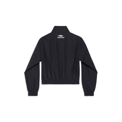 BALENCIAGA 3b Sports Icon Fitted Tracksuit Jacket in Black outlook