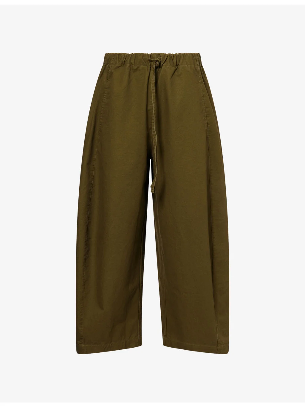 Loft Wide-Leg Cotton Trousers - 1