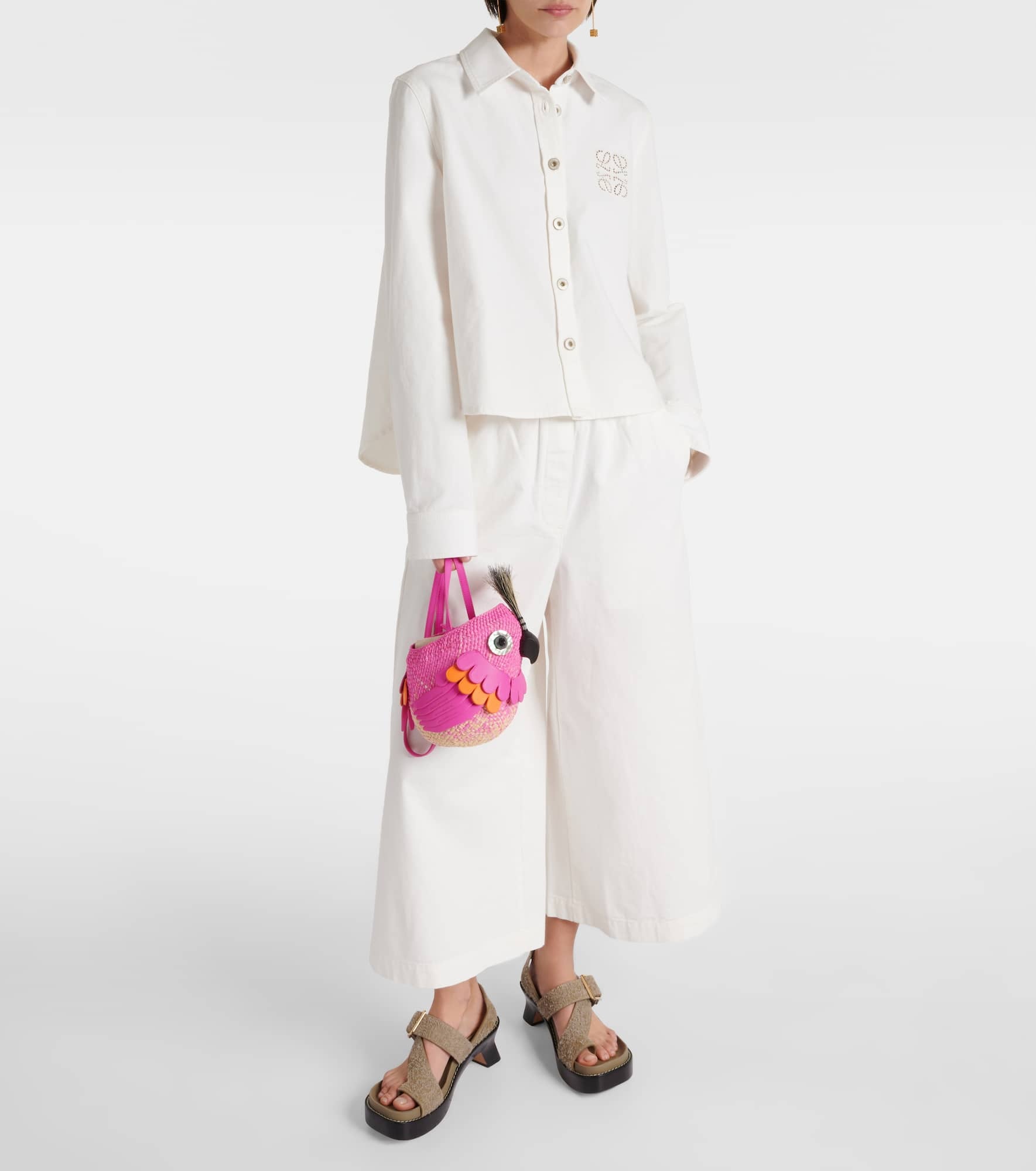 Bird Mini raffia crossbody bag - 5