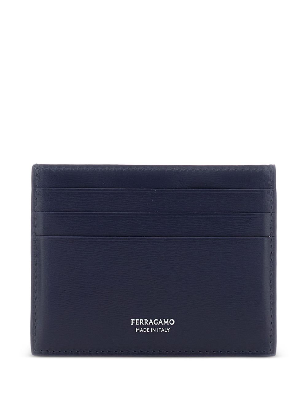 logo-detail leather cardholder - 2