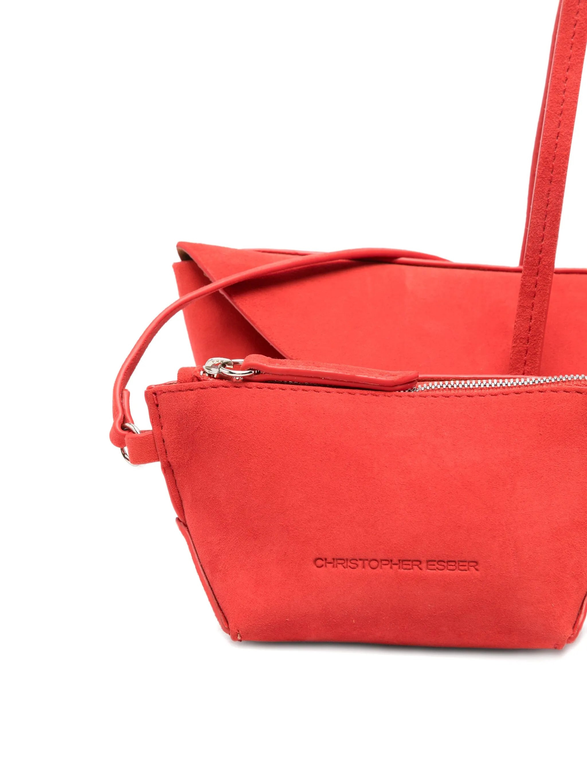 Christopher Esber Mini Gondola Suede Tote Bag - 4
